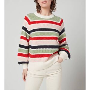Barbour Collywell Knitted Jumper Sweater Women’s Size 8 Multi Color Casual Wear